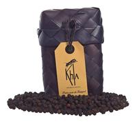 KHLA - Poivre Noir de Kampot Premium IGP - 50g - Poivre en Grains en Sachet - Emballage Traditionnel en Feuilles de Palme