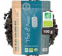 Khla - Thé Bleu Oolong Bio 100 g - Sachet Vrac - Thé Chaud ou Glacé Biologique - Minceur Perte de Poids Régime - Feuilles Séchées - Thé d’Asie - Origine Chine - Tisane & Infusion
