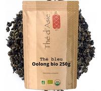 Khla - Thé Bleu Oolong Bio 250 g - Sachet Vrac - Thé Chaud ou Glacé - Minceur Perte de Poids Régime - Feuilles Séchées - Thé d’Asie Biologique - Origine Chine - Tisane & Infusion