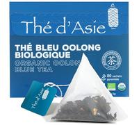 Khla - Thé bleu Oolong Bio - Boîte de 80 sachets de thé pyramidale - Thé biologique