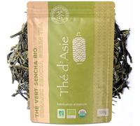 Khla - Thé Vert Bio 100 g - Thé Vert Sencha en Vrac - Thé Chaud ou Glacé - Sans Pesticides - Sencha Japonais - Frais & Parfumé - Thé d’Asie - Origine Chine - Tisane & Infusion