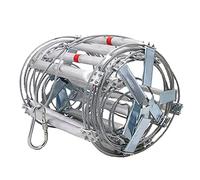 KHLMSRXJ Échelles de Secours, échelles de Secours en Alliage d'aluminium, échelle à câble en Acier Ignifuge avec Crochets, échelle d'évacuation de sécurité, 4 m/13,12 pi