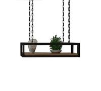 KHLMSRXJ Étagère Suspendue Flottante montée au Plafond pour projecteur, Support de Rangement pour Plantes et Fleurs, Support de casseroles, Support de Fleurs pour Bar, Cave, Garage, restaur