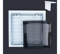 KHLMSRXJ Grille d'aération à persiennes avec Grille Amovible, Trappe d'inspection Murale et de Plafond, Grille métallique Blanche, Panneau de Grenier, Personnalisable (40 x 45 cm/15,7 x 17,