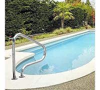 KHLMSRXJ Main Courante de Piscine en Acier Inoxydable 80x80x27cm, Mains Courantes de Piscine Faciles à Installer pour Piscines Creusées - Taille Universelle