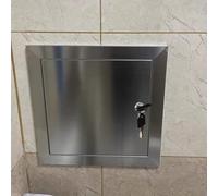 KHLMSRXJ Panneau d'accès Mural verrouillable/Porte de Coffret de Compteur, Trappe d'accès d'îlot de Porte d'inspection en Acier Inoxydable, Couvercle d'accès de Gaine de Service de Grenier