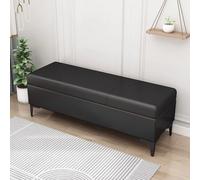 KHLMSRXJ Pouf de Rangement, Banc de Rangement en Cuir avec Housse, Repose-Pieds, Banc de canapé, Banc de Bout de lit, capacité de Charge 300 kg, Convient aux couloirs, Salons, centres comme