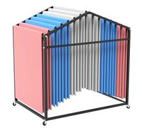 KHLMSRXJ Support de Tapis de Yoga Portable Commercial - Panier de Rangement pour Rouleaux en Mousse au Sol, Salle d'entraînement/Studios/Clubs, Chariot de Rangement de Tapis de Yoga de Gran