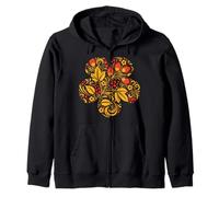 Khokhloma Russe Fleurs Art Russe Russie Russes Sweat à Capuche