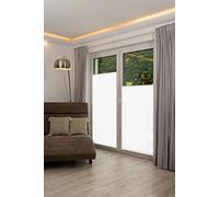 Khome 421614-39 K-Home Store plissé Klemmfix Blanc 100 x 210 cm (l x L) Protection Contre la lumière + + Aspect écrasé Moderne