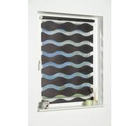 Khome Store Enrouleur Double avec système de Fixation Klemmfix, Polyester, Anthracite, B40 x H150 cm