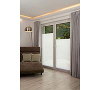 Khome Store plissé Klemmfix, Blanc, Blanc dévoré, 40 x 130 cm (l x L)