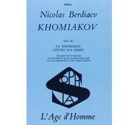 Khomiakov : L'épître aux serbes