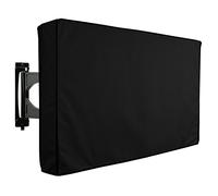 KHOMO Gear - Housse de protection pour TV d'extérieur, écrans et télévisions de terrasse et jardin - Imperméable et résistant - Noir - 55" a 60" - Compatible avec un pied ou une fixation murale