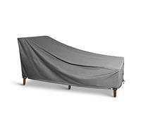 KHOMO Housse de Chaise Longue Gear - Série Titan - Housse Robuste pour Meubles de Patio - Gris
