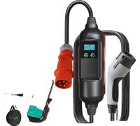 Khons EV Chargeur portable, puissance 22KW, intensité 32A, 22KW et adaptateur, TYP2