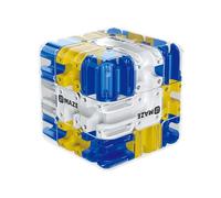 Khoolty Cube Labyrinthe 3D Khoolty - Puzzle éducatif Durable, idéal pour développer la motricité Fine et la réflexion stratégique. (Bleu)