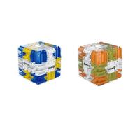 Khoolty Le Cube Labyrinthe 3D - Qui Transforme La Logique en Plaisir((Bleu +Jaune) 2 Piece)