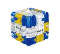 Khoolty Le Cube Labyrinthe 3D - Qui Transforme La Logique en Plaisir Défi De Logique pour Développer La Concentration Et Soulager Le Stress (Bleu,2 Piece)