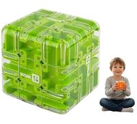 Khoolty Le Cube Labyrinthe V3,3D Labyrinthe Puzzle Cube - Mille Chemins vers La Réussite Jeu Casse pour Adultes Et Adolescents (Vert,X2)
