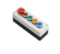 KHRKHHXLA Nouveau boîtier de Commande d'interrupteur à Bouton en Plastique, Bouton de démarrage Automatique portatif, boîtier étanche, Interrupteur d'arrêt d'urgence électrique Industriel(5Hole-01)