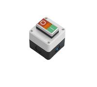 KHRKHHXLA Nouveau boîtier de Commande d'interrupteur à Bouton en Plastique, Bouton de démarrage Automatique portatif, boîtier étanche, Interrupteur d'arrêt d'urgence électrique Industriel(1Hole-02)