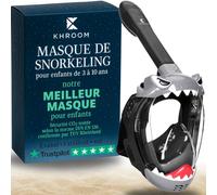 Khroom Masque de Plongée Enfant 3-10 Ans | Masque Intégral avec Étui | Masque intégral dès 3 ans | Certifié TÜV | Système Easy-Breath | Vue à 180° | Étui & pièces de rechange inclus