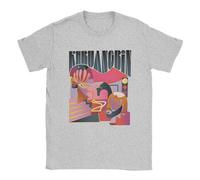 Khruangbin Time You and I T-Shirt, Unisex Psychedelic Graphic Print Tee - Coton Décontracté-Gray||l