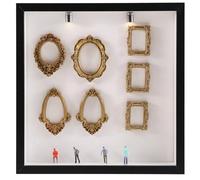 Khsndhger Cadre photo miniature Éternels souvenirs doré à monter soi-même