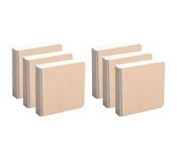 Khsndhger Cahier d'aquarelle 3.2x3.2 in Ouvert à plat 6pcs 58feuilles