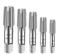 Khsndhger NPT Pipe Taps-5-Piece Case Included, Clearly Labeled 1/8-3/4 in