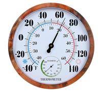 Khsndhger Thermomètre Grand cadran 25 cm Température Mural