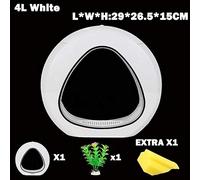 KHTO Aquarium 6L 110V-240V de système de réservoir de Nano de Filtre de système d'éclairage de Filtre d'intégration de l'écologie Fish Tank LED