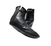 Khuffs Hajj Umrah Chaussettes unisexe en cuir véritable Noir Taille 47, Noir , Taille unique
