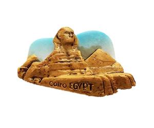 Khufu Sphinx La Pyramide du Caire Égypte Réfrigérateur Aimant 3D Résine À La Main Artisanat Touristique Voyage Ville Souvenir Collection Lettre Réfrigérateur Autocollant