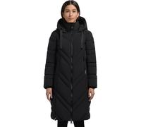 Khujo Bibb Damen Manteau D'Hiver Matelassé Parka Noir
