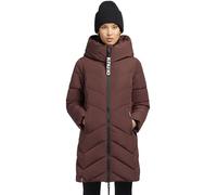 Khujo Darka Damen Manteau D'Hiver Parka Court Veste D'Hiver Duvet Rouge Foncé