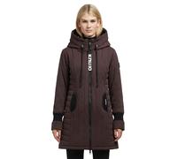 Khujo Jerry Prime7 Peached Veste Damen D'Hiver Parka Manteau Court Marron