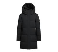 khujo Manteau long et chaud pour femme avec capuche amovible et bande de protection magnétique Haya Mat-YM XS à XXL, Noir , XL