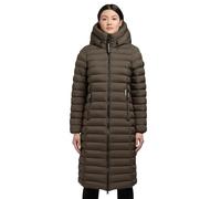 khujo Manteau matelassé pour femme - Manteau d'hiver chaud et imperméable avec doublure intérieure isolante et grande capuche - Tailles XS à XXL, Vert naturel, M