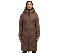 Khujo Salia Damen Manteau D'Hiver Veste Doudoune Long Parka Brun