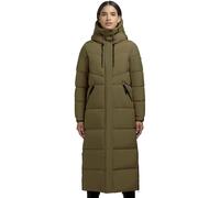 Khujo Shimanta4 Damen Manteau D'Hiver Veste Manteau Long Olive Vert