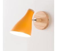 KhUkhu Applique Murale E27 Type De Lampe Salon Chambre Prise Applique Murale Macaron Lampe De Chevet Réglable,Orange