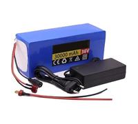 KHUKHU Batterie Lithium-ION 36 V 30 Ah for vélo électrique avec BMS intégré et Chargeur for Moteur de vélo électrique 200-800 W(XT60 Plug)