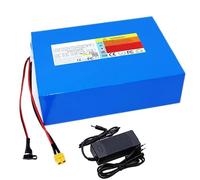 KHUKHU Batterie Lithium-ION 48 V 30 Ah for vélo et Trottinette électriques, avec Prise Anderson et BMS 40 A intégré, Chargeur 54,6 V 2 A Inclus.