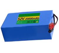 KHUKHU Batterie Lithium-ION 52 V 20 Ah for vélo électrique avec Chargeur et Protection BMS for Moteur de vélo 750 W, 500 W, 350 W, 250 W, 200 W(10Ah)