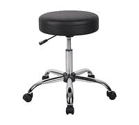 KHUKHU Chaise de Bar relevable, pivotante, Tabouret de barbier, Tabouret de beauté et d'ongles, Laboratoire, Ronde réglable, Technicien, Grand Travail(Without backrest)