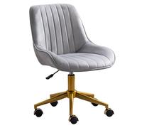 KhUkhu Chaise De Bureau en Velours, Style Contemporain, Chaise De Bureau, Ergonomique, Noire,E