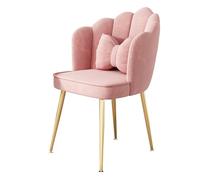 KhUkhu Chaises De Salle À Manger en Velours, Fauteuil De Cuisine Rembourré avec Pieds en Métal Doré, Chaises D'appoint De Loisirs pour Salle À Manger, Salon, Chambre À Coucher,A