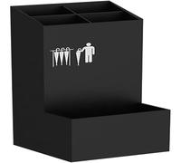 KhUkhu Porte-parapluies de Grande capacité | Support de Rangement pour parapluies en métal Commercial | Seau à parapluies pour Hall d'hôtel, Noir